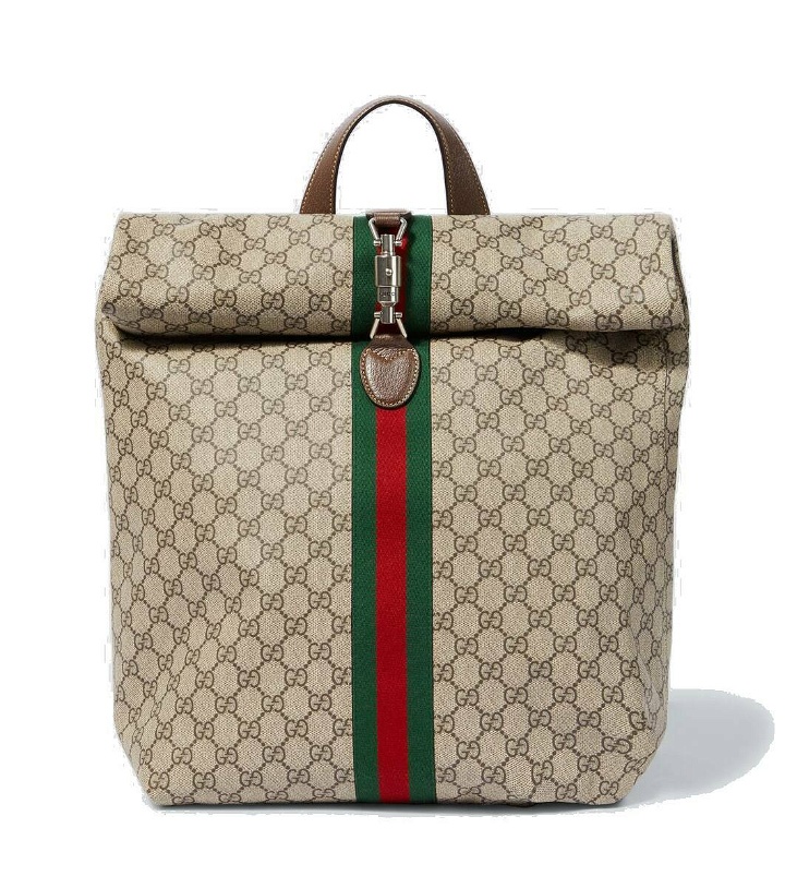 Photo: Gucci Jackie 1961 GG canvas backpack