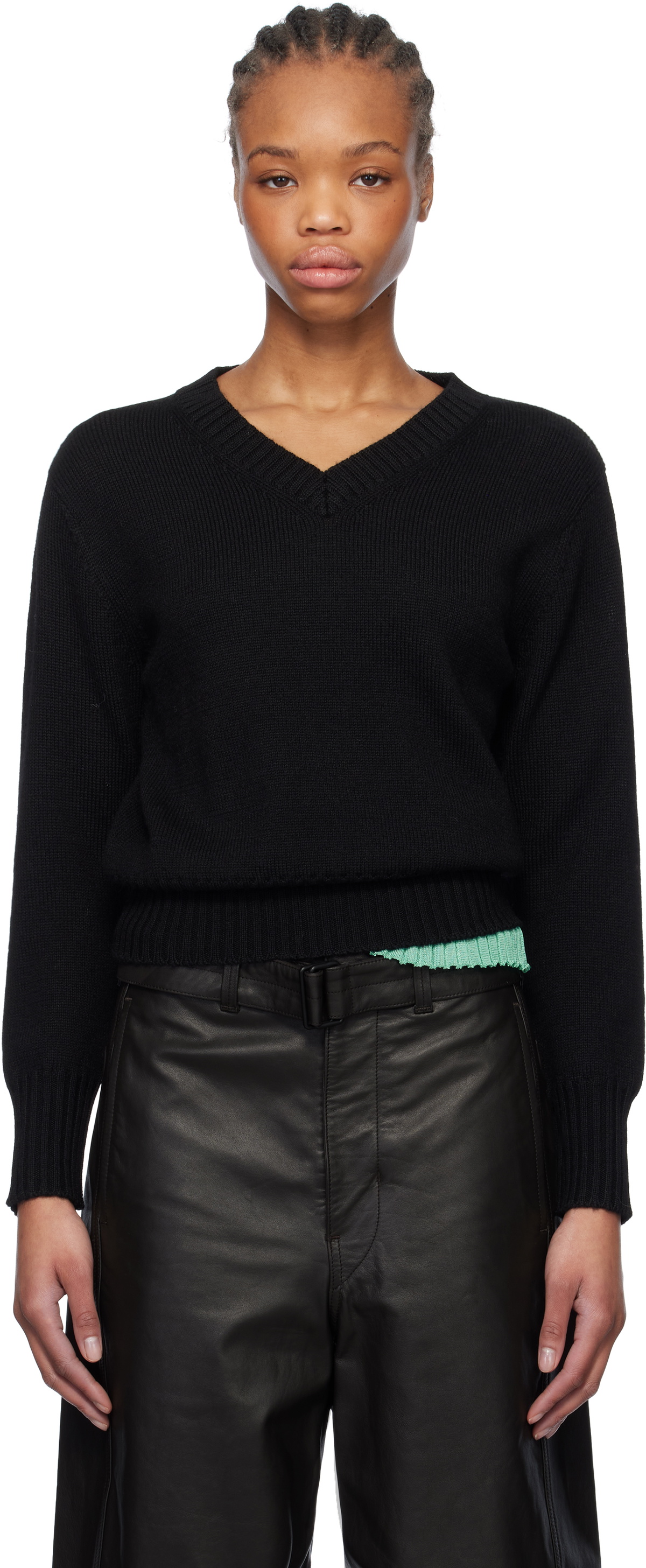 Maryam Nassir Zadeh Black Annora Sweater Maryam Nassir Zadeh