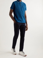 Loro Piana - Stretch-Cotton Piqué Polo Shirt - Blue