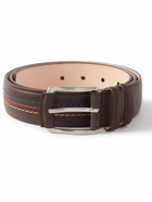 Paul Smith - 3.5cm Embroidered Leather Belt - Brown