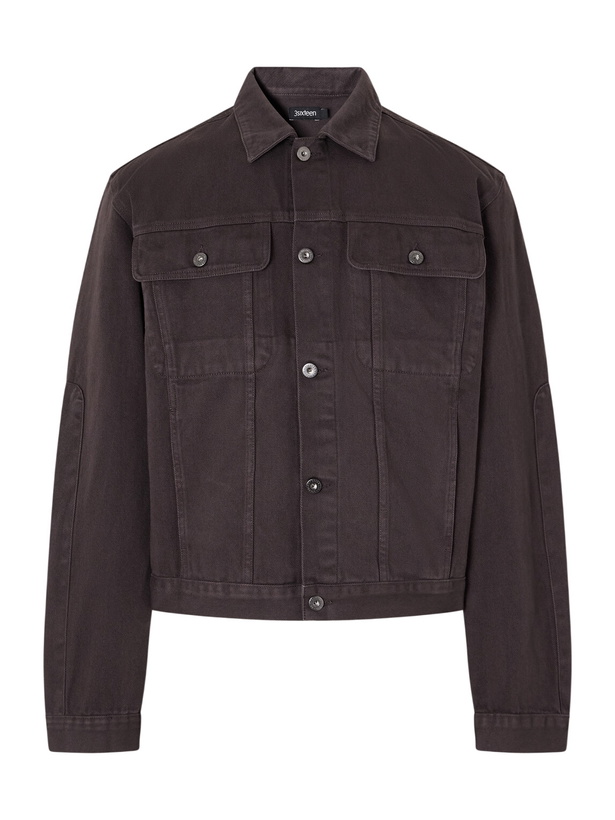 Photo: 3sixteen - Trucker Garment Dyed Cotton-Twill Jacket - Brown