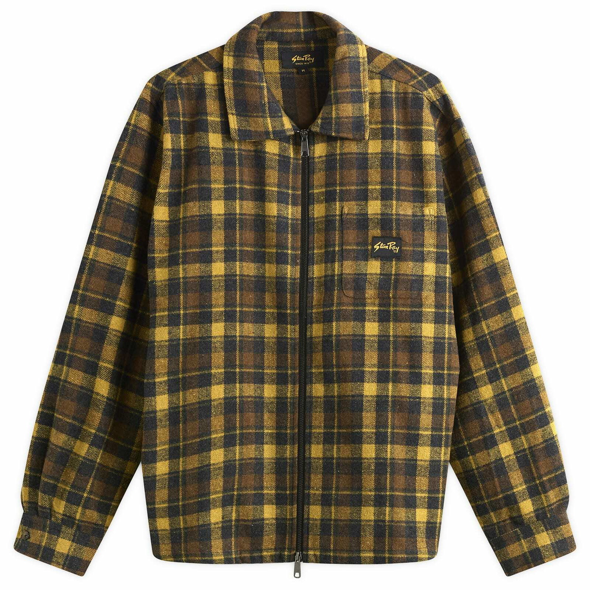 Stan Ray Men's Zip Shirt in Acorn Plaid