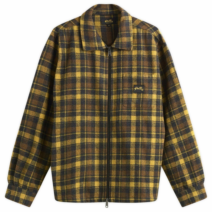 Photo: Stan Ray Men's Zip Shirt in Acorn Plaid