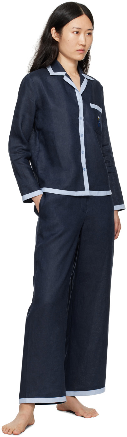 Sleeper Navy Garrick Trousers