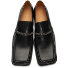 Martine Rose Black Leather Loafers