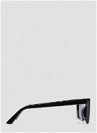 Clean Waves - Type 4 Cat Eye Sunglasses in Black