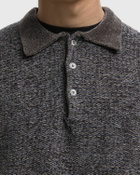 Thisisneverthat Velvet Knit Polo Grey Men