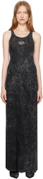 Diesel Black D-Avena-P1 Maxi Dress