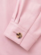 Loewe - Leather Hooded Coat - Pink