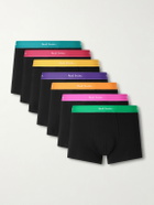 Paul Smith - Seven-Pack Stretch Organic Cotton-Jersey Boxer Briefs - Multi