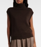 Jardin des Orangers Turtleneck wool and cashmere sweater vest