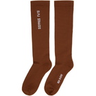 Rick Owens Brown Sisyphus Socks