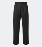 Agnona Wool pleated straight pants
