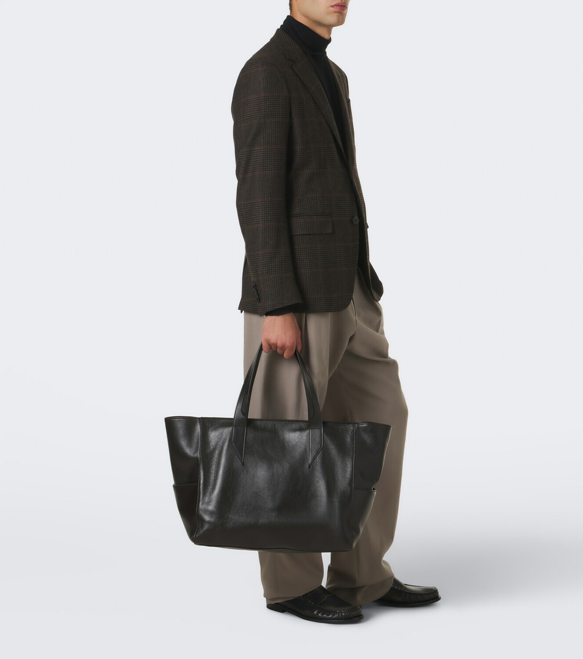 Métier Passerby East-West leather tote bag