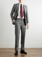 Kingsman - Slim-Fit Straight-Leg Houndstooth Wool Suit Trousers - Gray