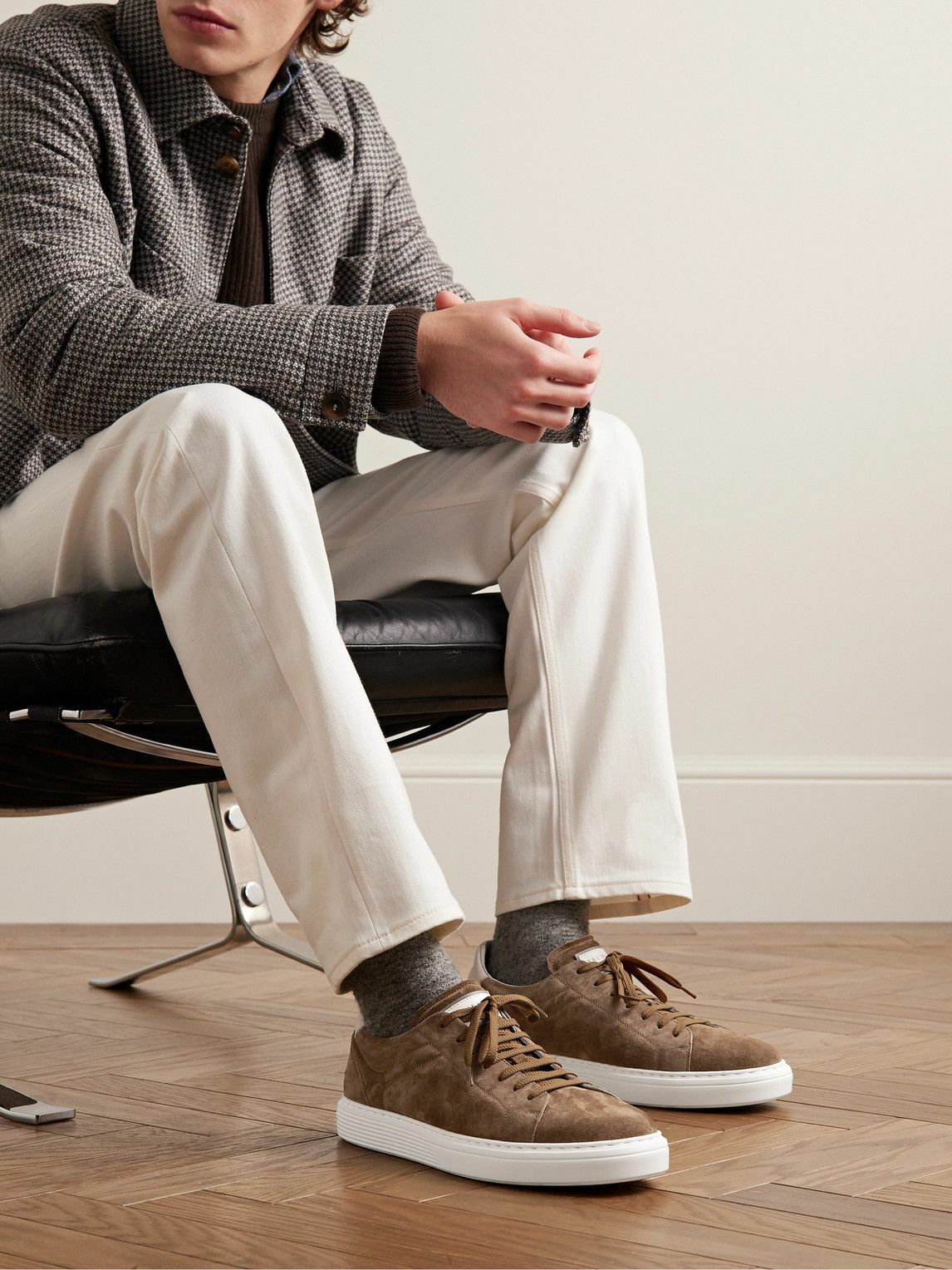 Brunello Cucinelli - Urano Suede Sneakers - Brown Brunello Cucinelli