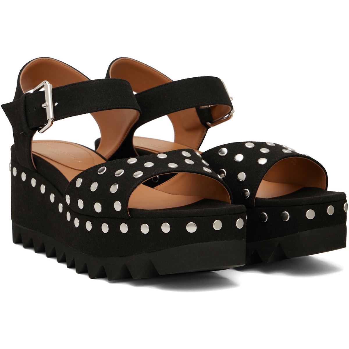 Stella McCartney Black Elyse Heeled Sandals