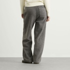 DUNST Women's Boucle Wide Leg Sweatpants in Melange Grey