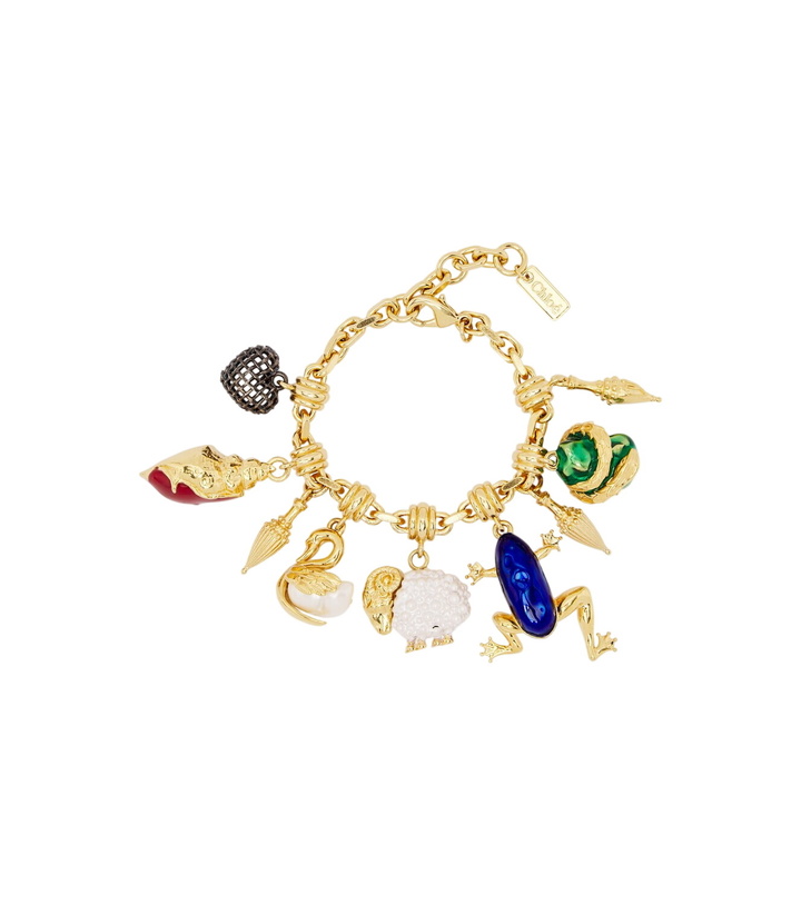 Photo: Chloé Embellished enamel charm bracelet
