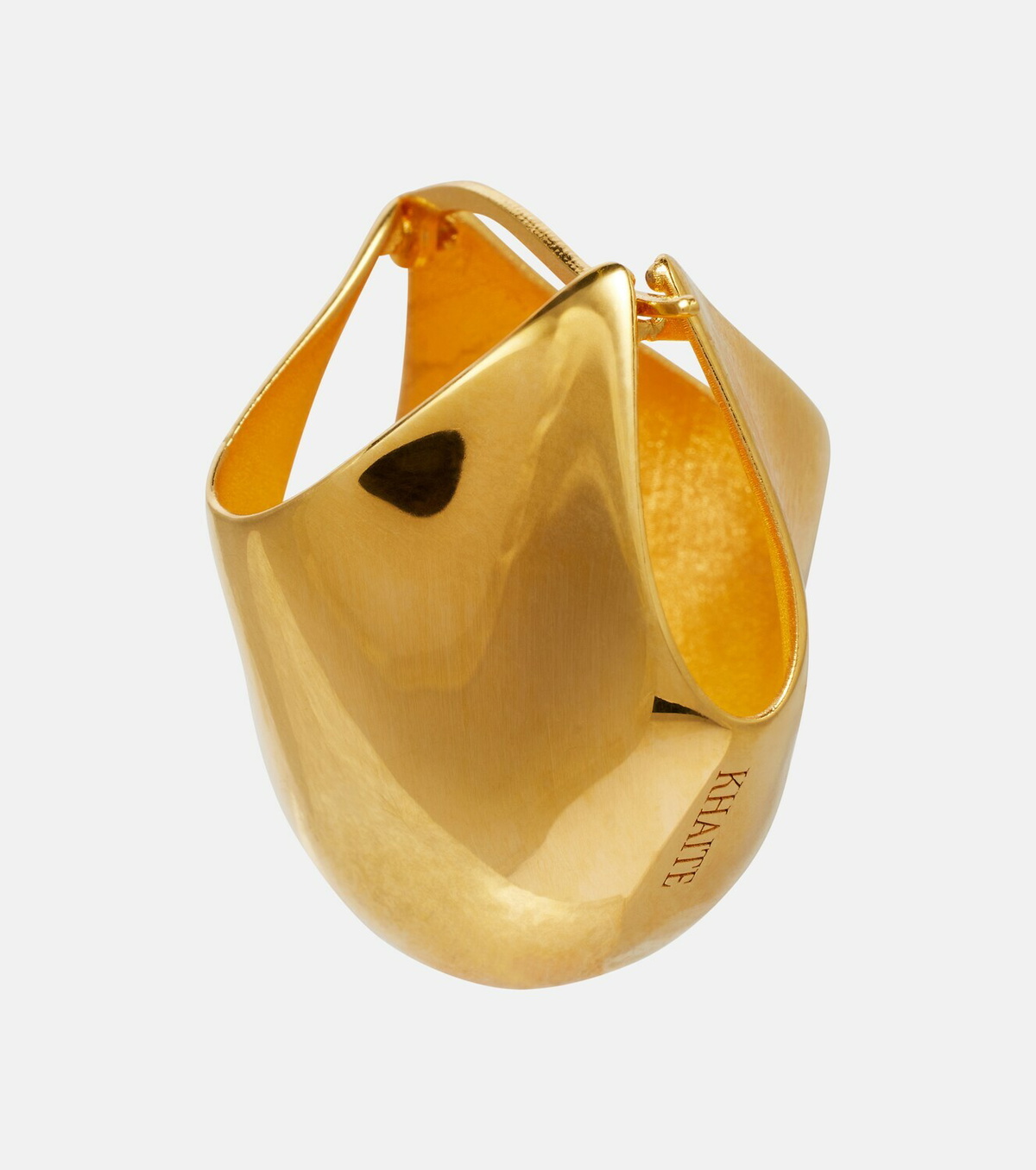 Khaite Lotus 18kt gold-plated earrings