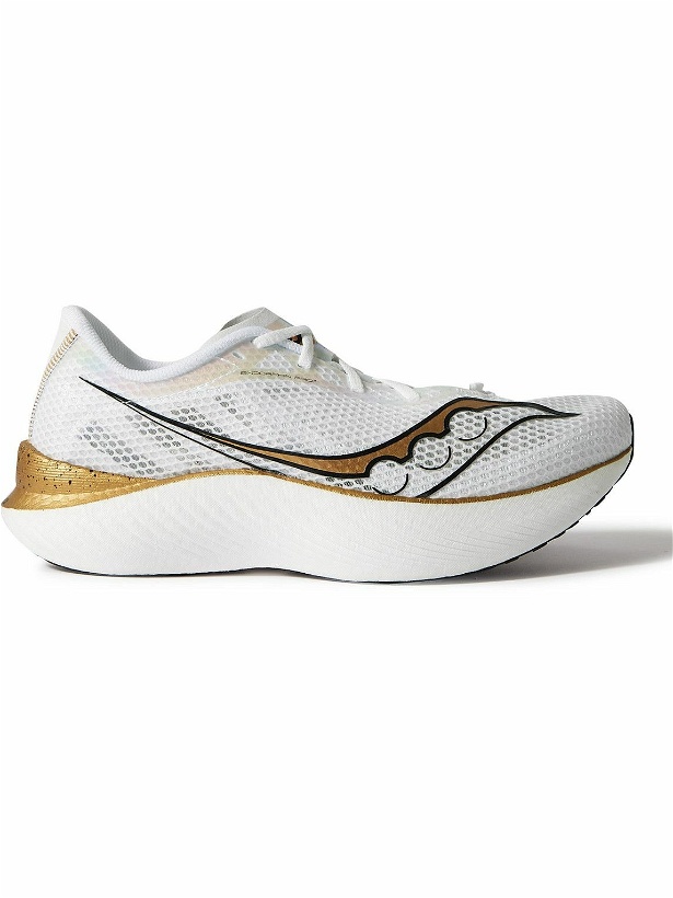Photo: Saucony - Endorphin Pro 3 Rubber-Trimmed Mesh Running Sneakers - White