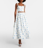 Leo Lin Lexi floral cotton crop top