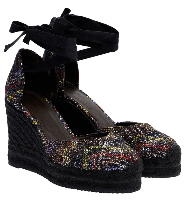 Photo: Missoni Eva 80 sequined espadrille wedges