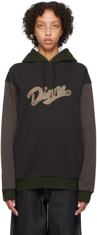 Photo: Dime Green Paneled Hoodie