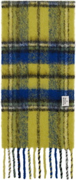 Vivienne Westwood Yellow & Blue Alpaca Scarf