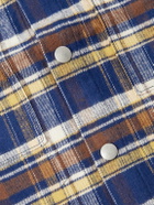 DRKSHDW by Rick Owens - Checked Cotton-Flannel Overshirt - Blue