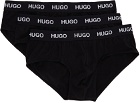 Hugo Three-Pack Black Jersey Briefs