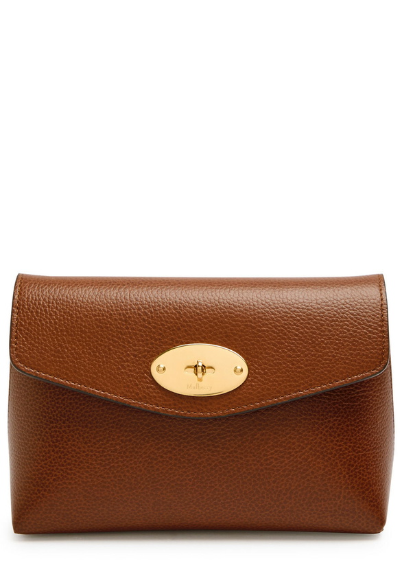 Photo: Mulberry Darley Grained Leather Pouch - Tan - One Size