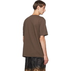 Dries Van Noten Brown Round Collar T-Shirt