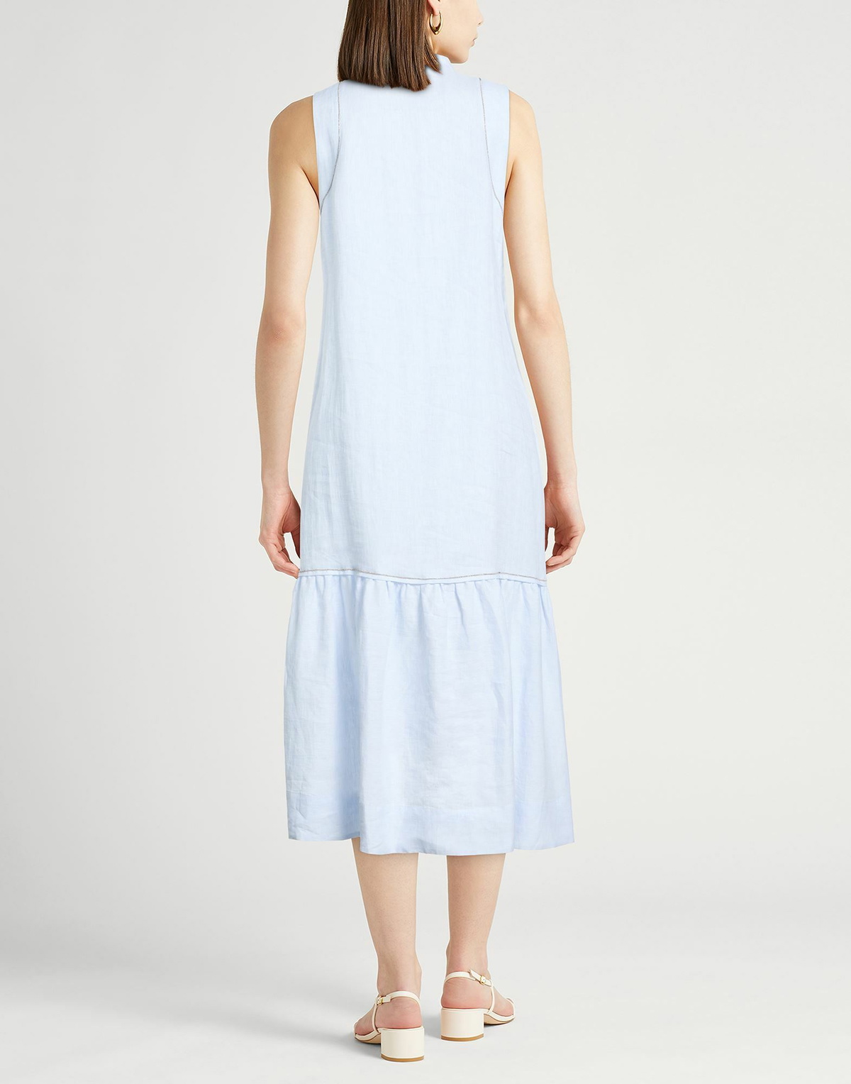 Peserico Womens Midi dress Sky in Blue