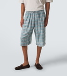 Acne Studios Plaid flannel shorts