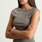 ST. Agni Women's Organic Cotton Ballerina Top in Clay
