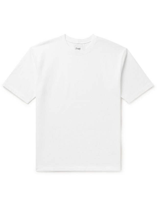 Photo: DRAKE'S - Cotton-Jersey T-Shirt - White