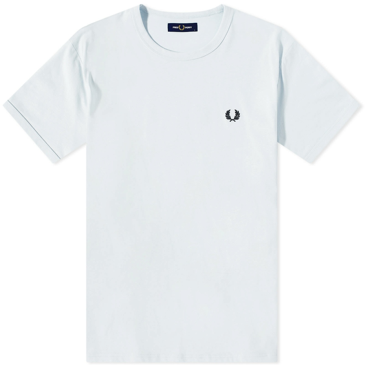 Fred Perry Men's Ringer T-Shirt in Light Ice Fred Perry