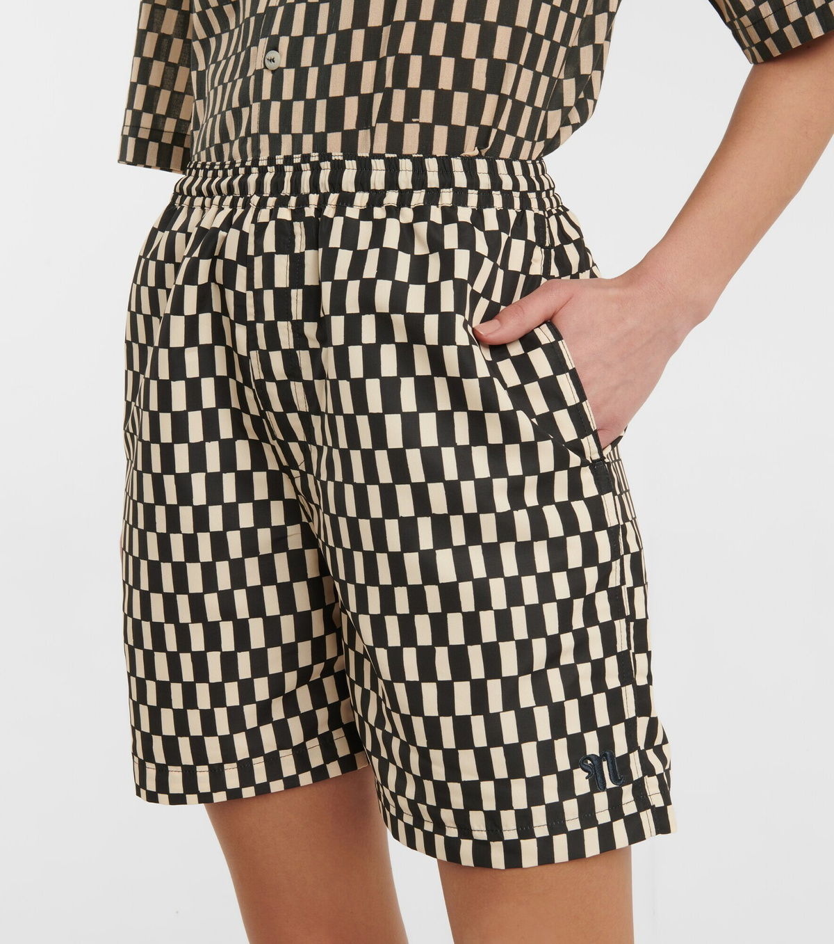 Nanushka - Kenan checked shorts