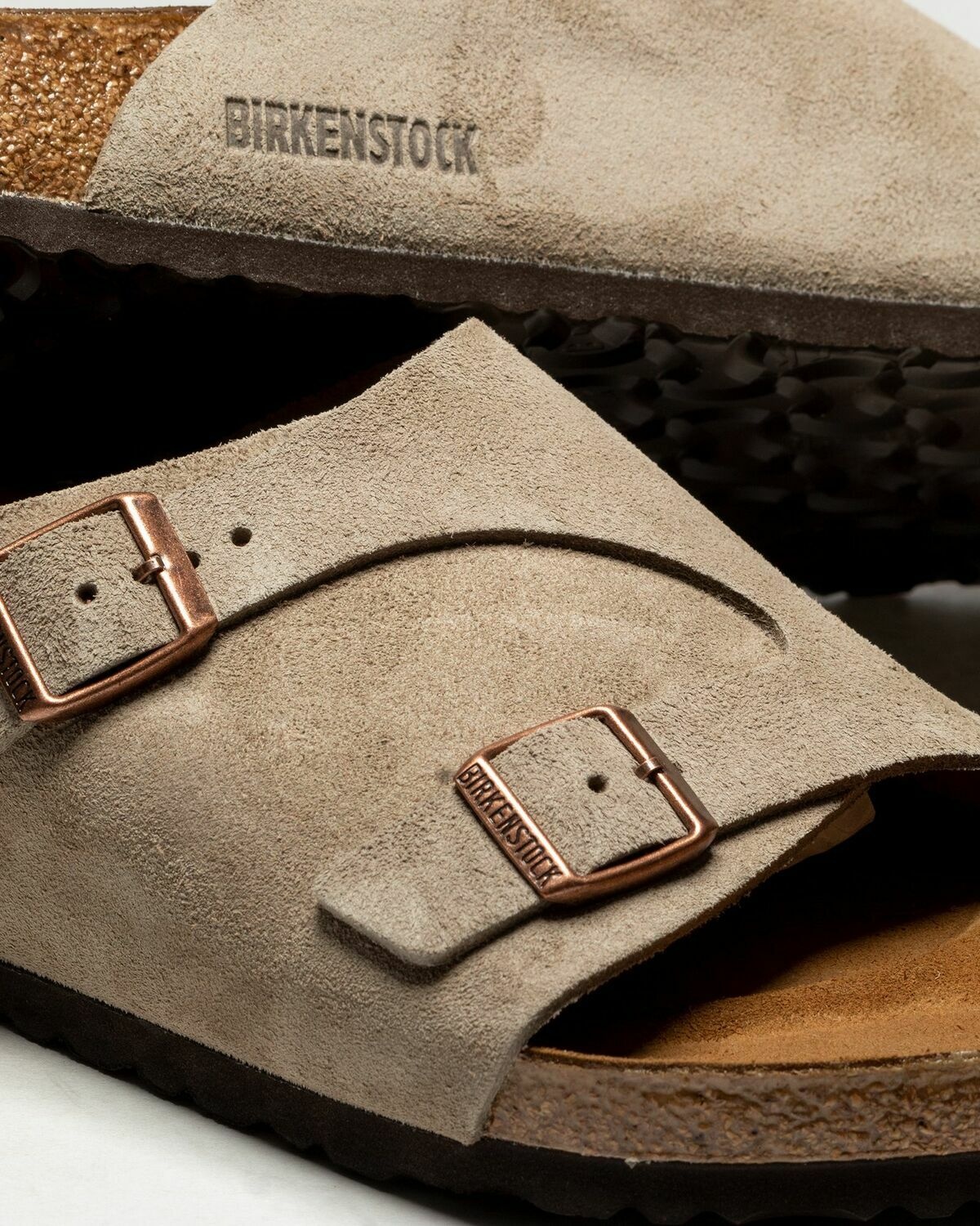 Birkenstock Zürich Vl Taupe Brown - Mens - Sandals & Slides