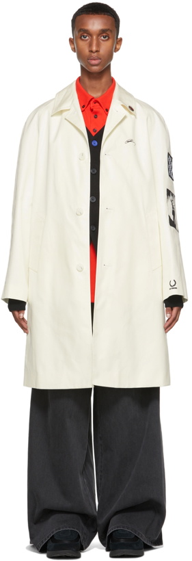 Photo: Raf Simons Off-White Fred Perry Edition Patch Coat