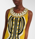 La DoubleJ Totem printed cotton midi dress