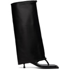 FIDAN NOVRUZOVA Black Kaia Stiletto Heel Sandal Tall Boots