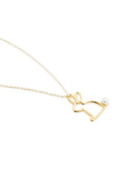 Aliita Conejito Perla 9kt Gold Necklace - One Size