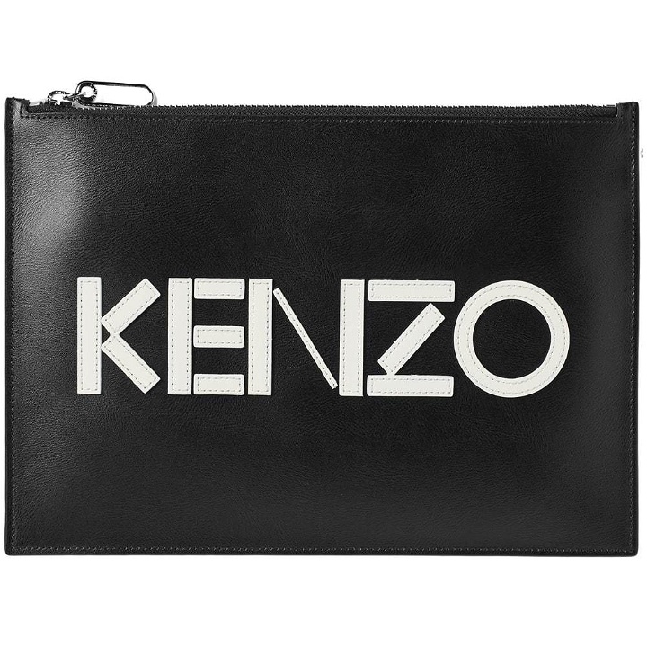 Photo: Kenzo Leather Logo Pouch