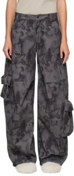 Collina Strada Gray & Black Lawn Cargo Pants