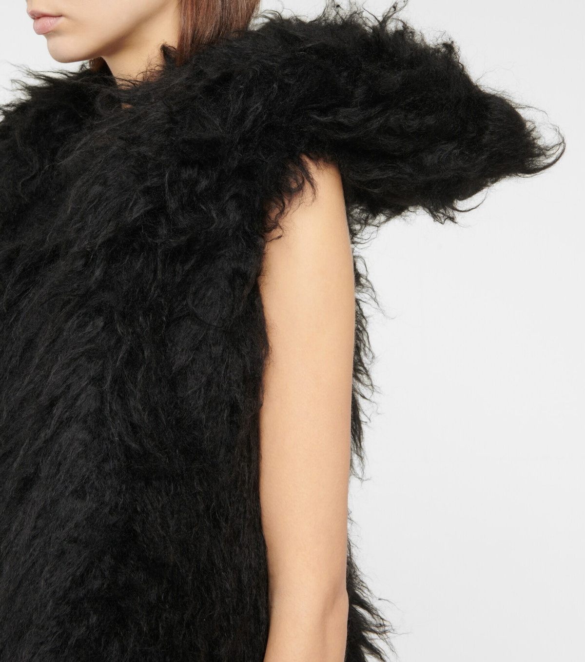 Ann Demeulemeester - Norine faux fur minidress