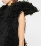 Ann Demeulemeester - Norine faux fur minidress