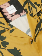 Paul Smith - Camp-Collar Printed Woven Shirt - Yellow