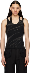 Dion Lee Black Interlink Tank Top